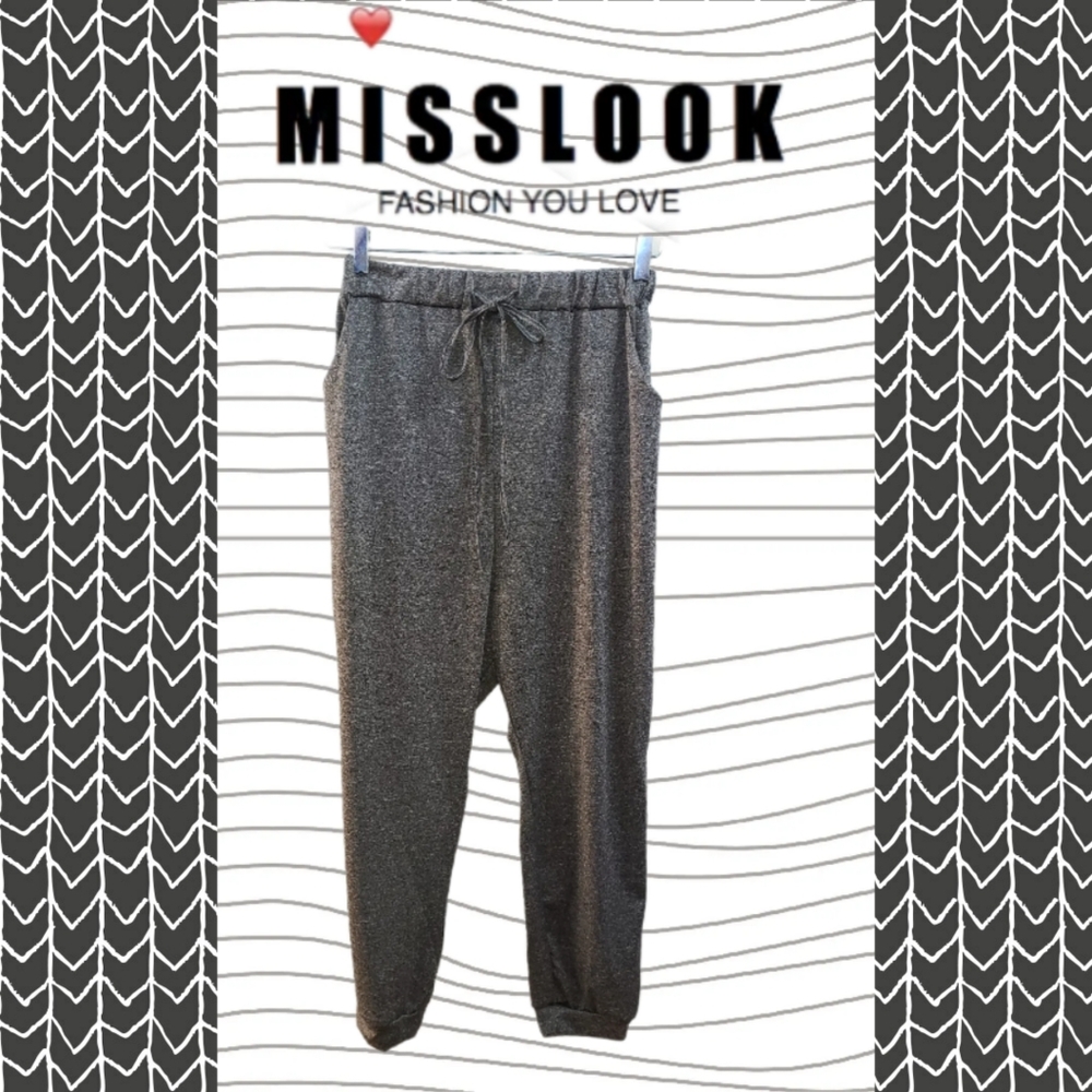 MISSLOOK CASUAL DESIGNER DRAWSTRING PANTS - Picture 1 of 3